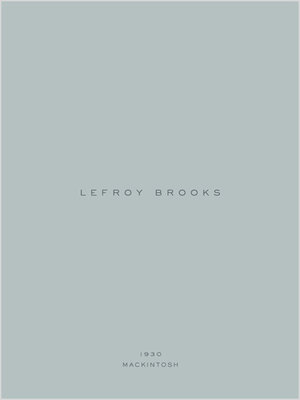 Lefroy katalog - 1930 Mackintosh